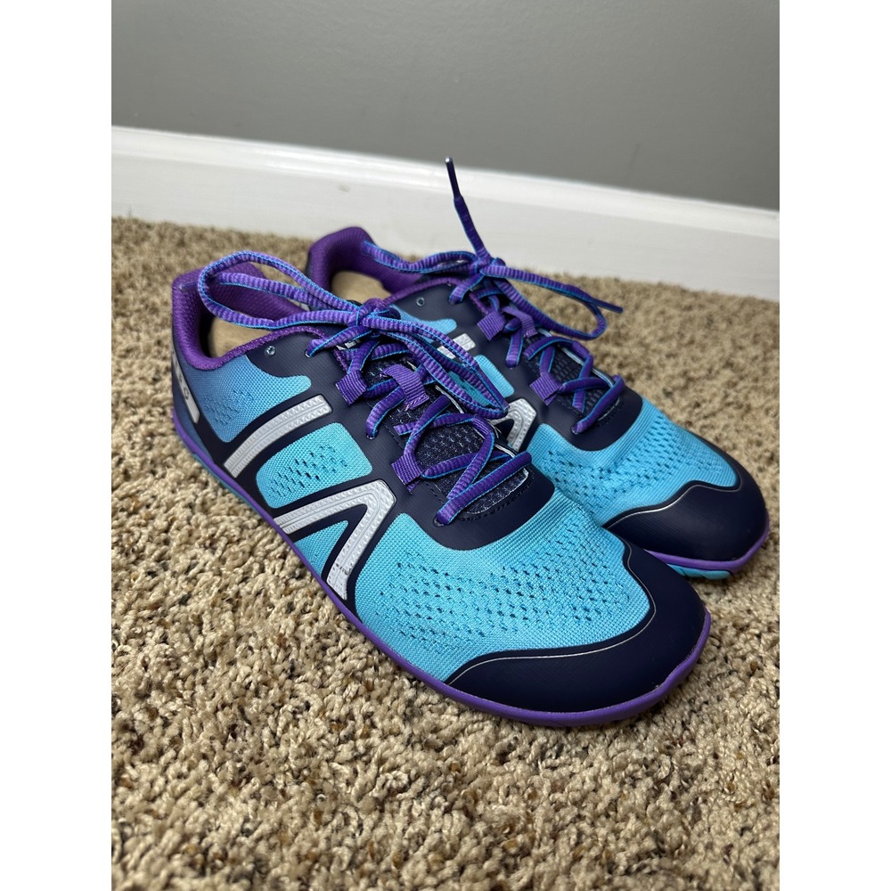 Xero Shoes HFS Womens 11 Blue Purple Minimalist Zero Drop Road Running Sneakers